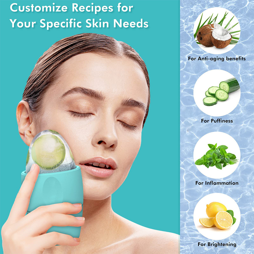 Silicone Ice Face Roller Contour Shrink Pores Remove Dark Circles Massage Skin Beauty Facial Roller For Eyes Neck Skin Care Tool - Image 8