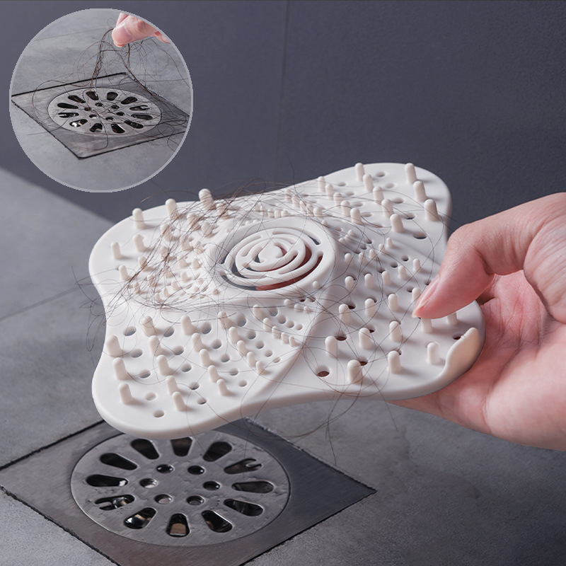 Anti-blocking With Suction Cup Anti-skid Fixed Sink Sewer Toilet Hair Filter - Image 7