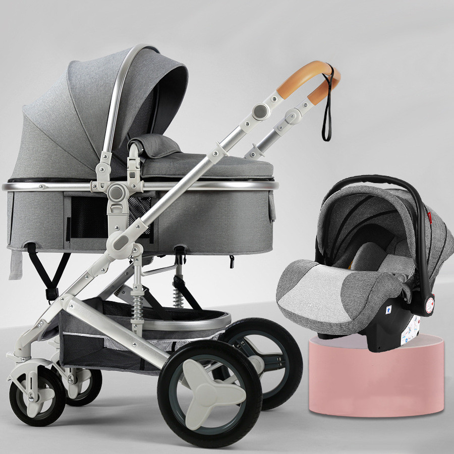 Lightweight Baby Stroller With High View Can Sit And Lie Down - Image 7
