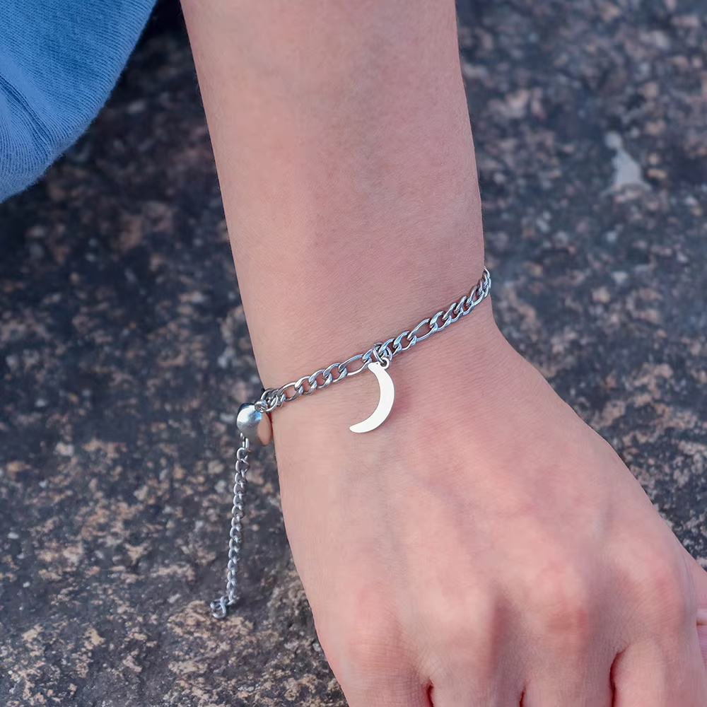 2Pcs Sun Moon Charm Magnet Attraction Stainless Steel Bracelets For Couples Men Women Jewelry Wholesale Valentine's Day Gifts - Image 10