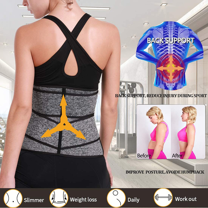 Tummy Sweat Shapewear Bodysuits Women Waist Trainer Slimming 2-3 Belts Workout Shaper Corset - Image 4