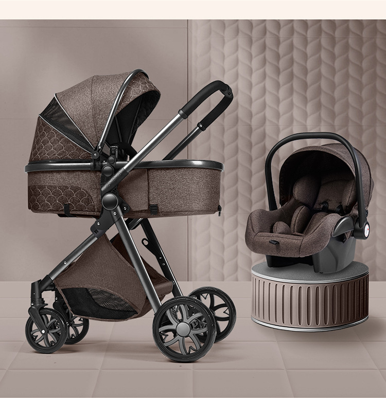 Stylish High View Stroller Lightweight Folding - Image 6